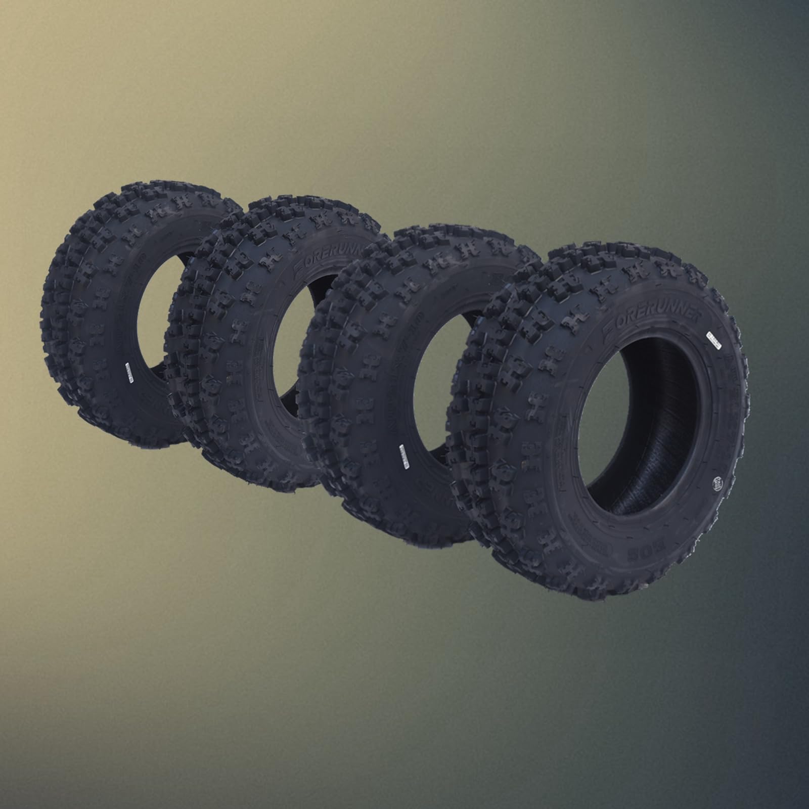 Garvee 21x7-10 ATV Tires, 6PR All Terrain 21x7-10 TL ATV UTV Trail Sand Mud Off-Road Tires (Pack of 4, Tubeless)
