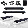 Garvee 30.5 Inch Soft Roof Rack Pads - Protective Water-Resistant Pads for Crossbars, Universal Fit, Black