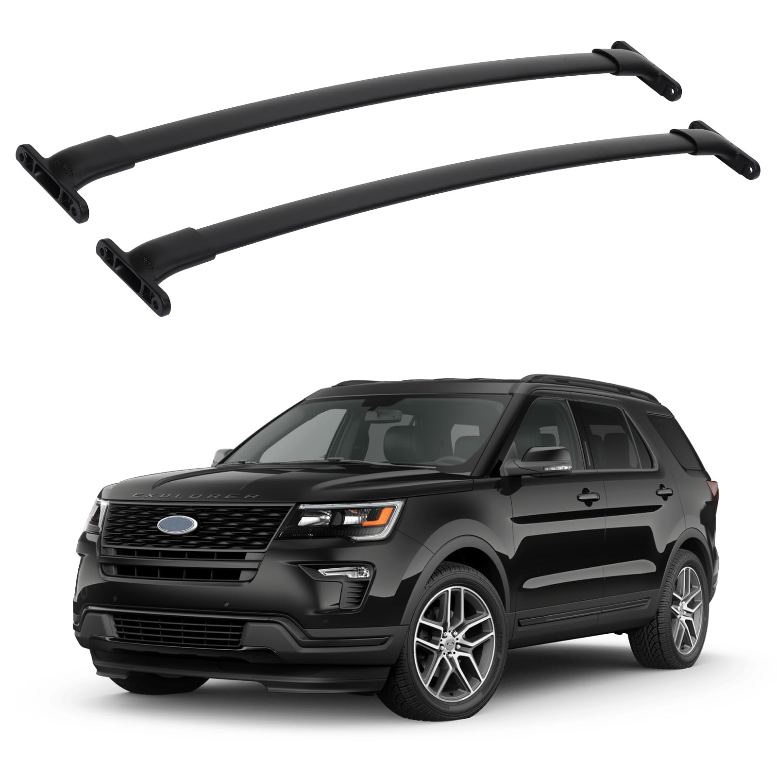 Garvee Roof Rack Cross Bar Fit for 2016-2019 Ford Explorer, Alloy Steel
