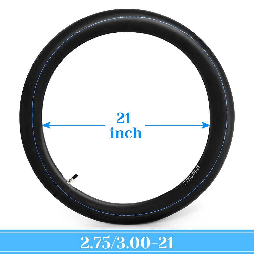 Garvee 2PCS 2.75/3.00-21 Shradler Valve Dirt Bike Inner Tube, 80/100-21 Replacemen Inner Tubes Fits Motorcycle with 21" Tire Compatible with CR250R 450R 500R XR 200 250 Yamaha YZ125 TTR230 TTR250