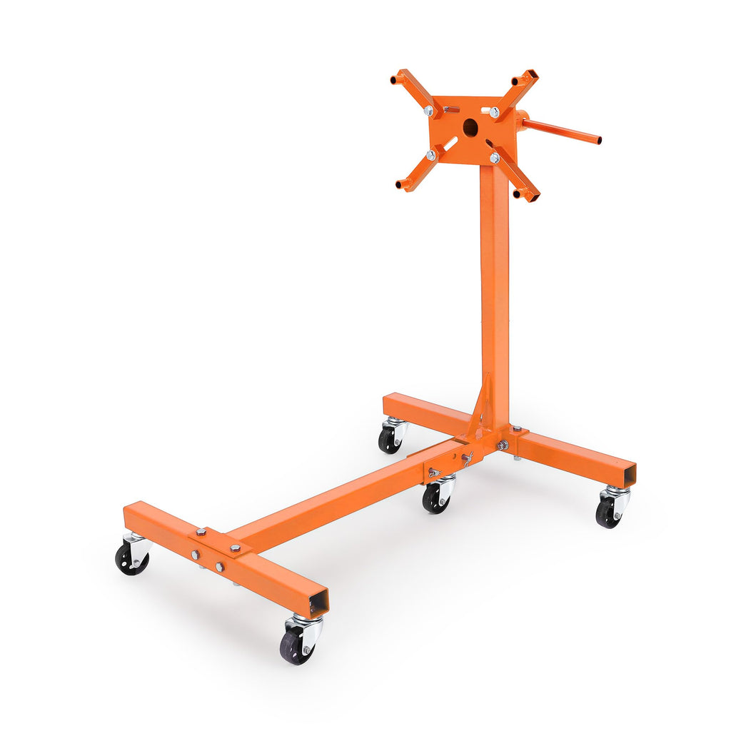 Garvee 1500lbs Engine Stand Rotating Folding Steel Constructionfor Auto Repair Vehicle Maintenance, 33.5x29.5x35.4inch , Black