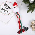 Garvee Pets Dog Interactive Molar Bite Toy Cute Cartoon Cotton Ropes Knot Chewing Toy Pet Christmas Supplies Santa 10 x 30cm