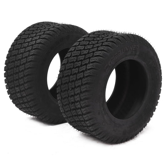 Garvee Lawn Mower Tires 15x6.00-6 4PR Turf Tires for Garden Tractor Riding Mower, Golf Cart Tires Tubeless Set of 2