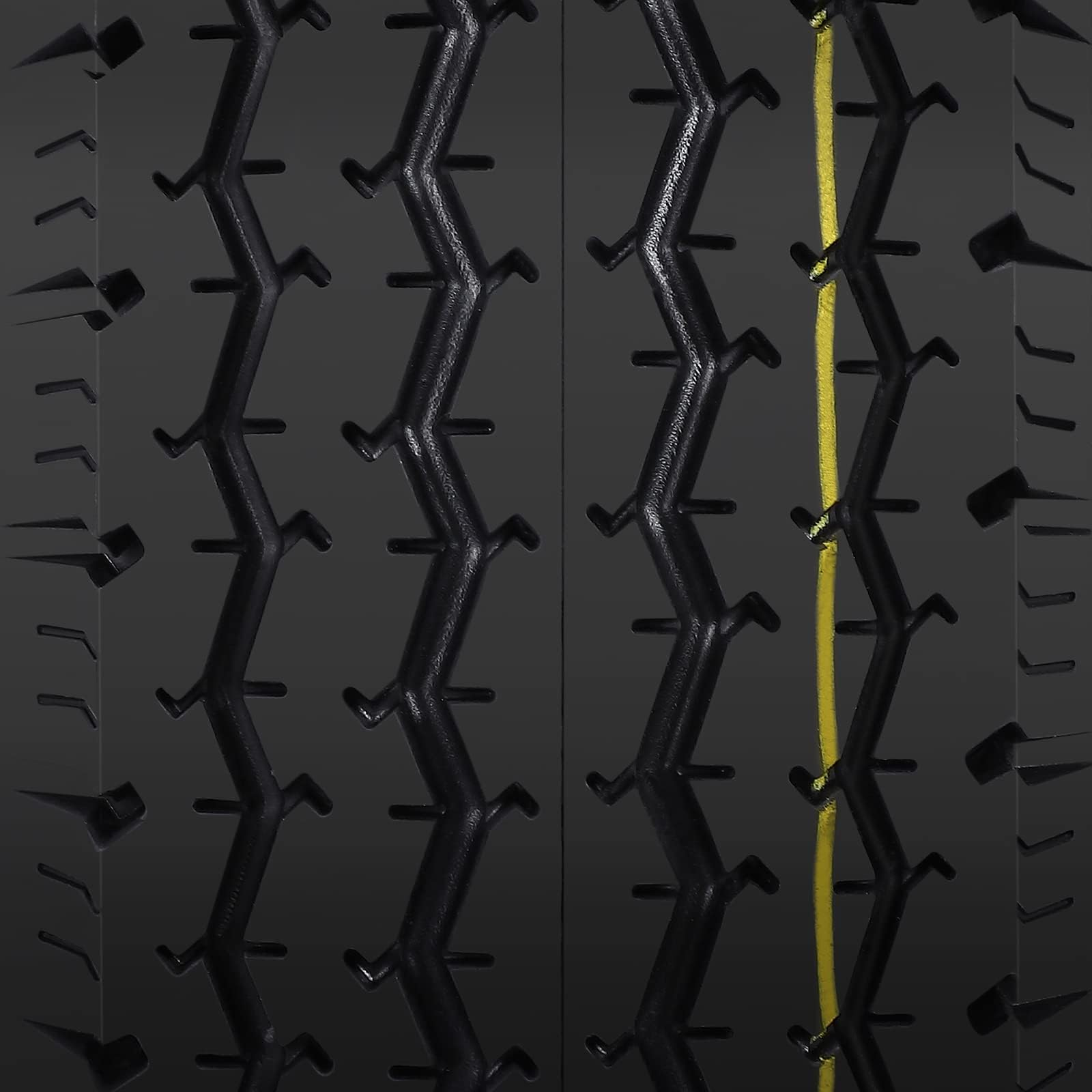 Garvee 5.30-12 Trailer Tires, 2 Pack, Load Range C 6PLY, 12"x4" Rims 4 Lug on 4", Max Load 1050 LBS @ 80 PSI, DOT Approved Durable Design for Utility & Boat Trailers