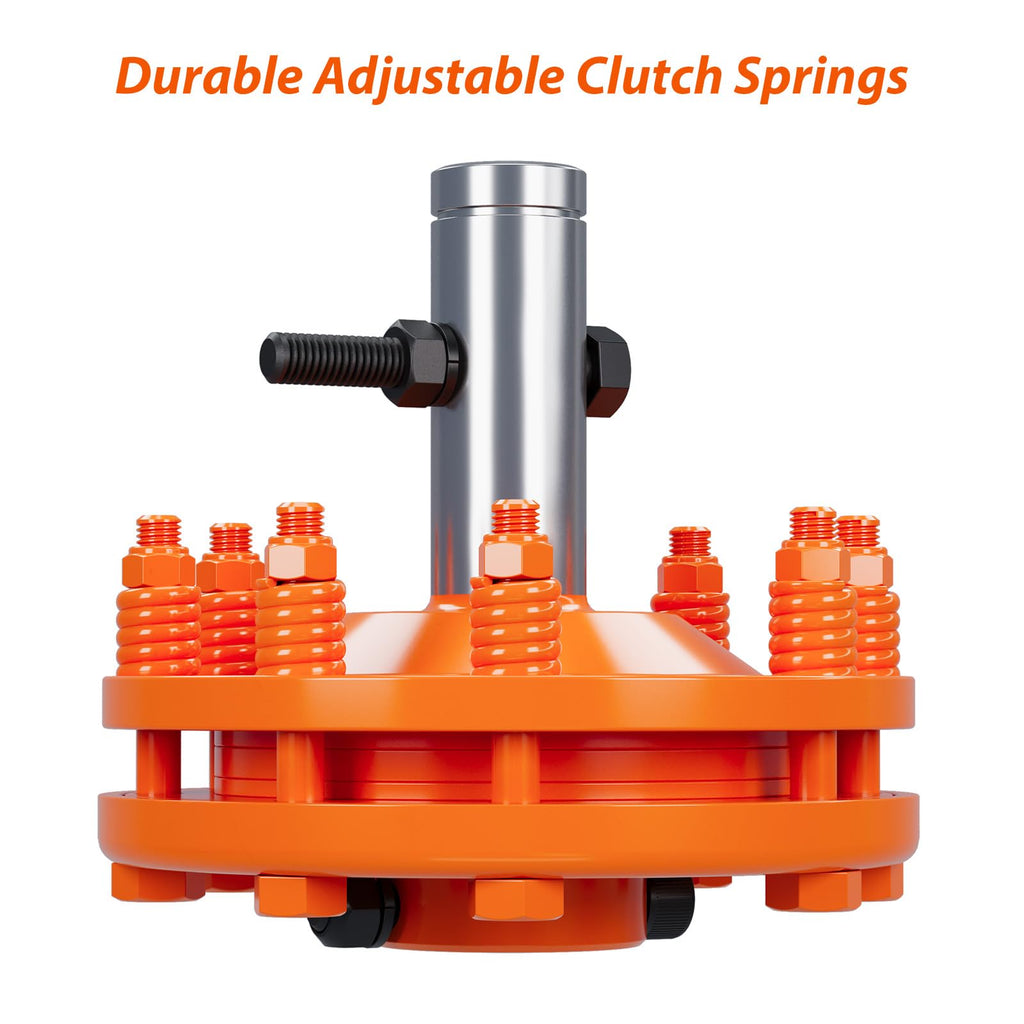 Garvee Tractor PTO Slip Clutch,1 3/8" PTO Slip Clutch for PTO Shaft, Smooth Round Ends PTO Friction Clutch, Carburized Steel Tractor Slip Clutch