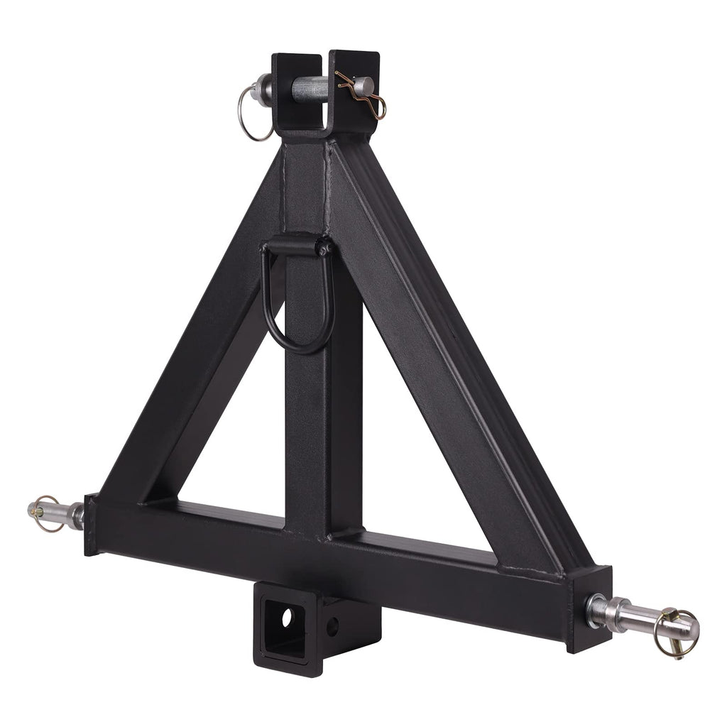 Garvee 3 Point 2" Receiver Trailer Hitch Category 1 Tractor Tow Drawbar Adapter for BX Kubota, John Deere, LM25H WLM Tractor, NorTrac, Kioti, Yanmar, Cat