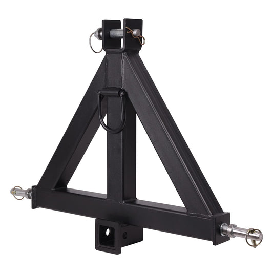 Garvee 3 Point 2" Receiver Trailer Hitch Category 1 Tractor Tow Drawbar Adapter for BX Kubota, John Deere, LM25H WLM Tractor, NorTrac, Kioti, Yanmar, Cat