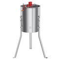 Garvee Manual 4 Frame Honey Extractor – Food-Grade Stainless Steel with Adjustable Stand & Transparent Lid for Small-Scale Beekeeping & Harvesting