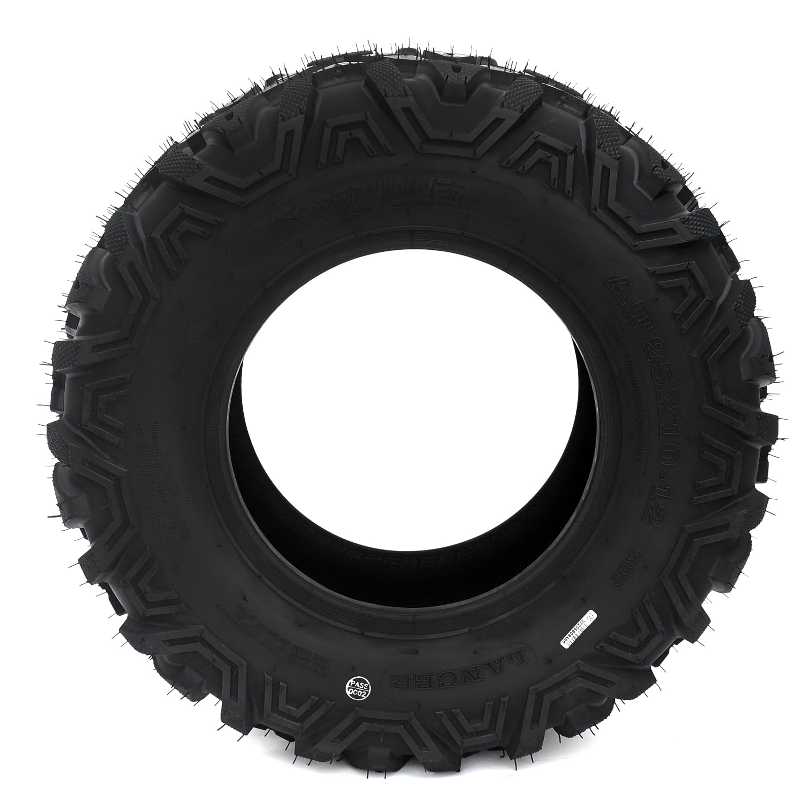 Garvee Set of 2 Garvee 25x10-12 ATV/UTV Tires 25x10x12 6PR TL All-Terrain Tires