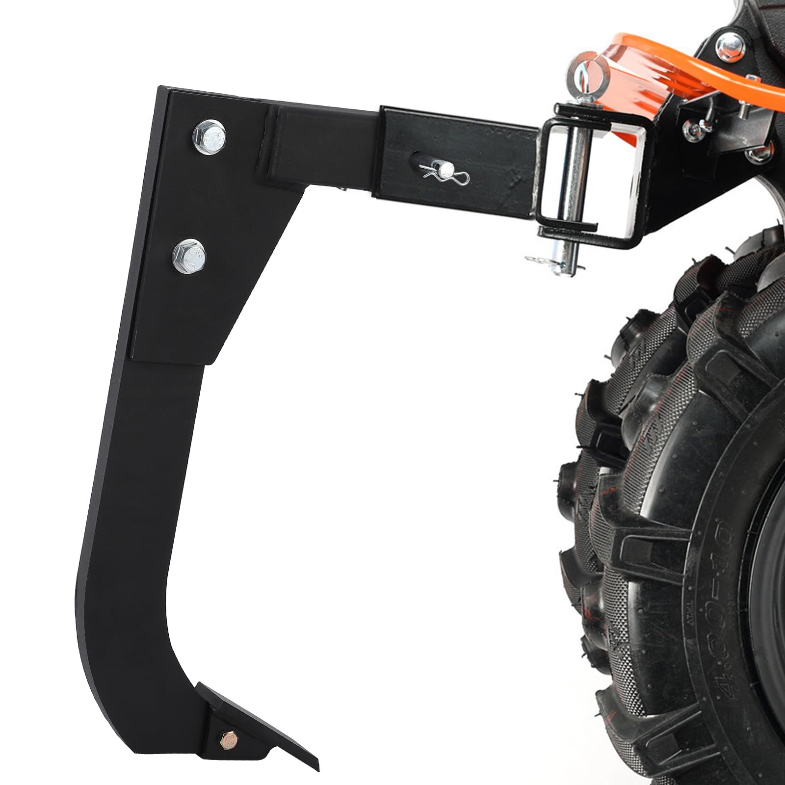 Garvee 18'' Scarifier Shank, Heavy Duty Hitch Mounted Trencher with 2 Replaceable Teeth, Fits 2 Inch Receiver Adapters, Perfect for CAT 0 and CAT 1 Tractors, ATV, UTV