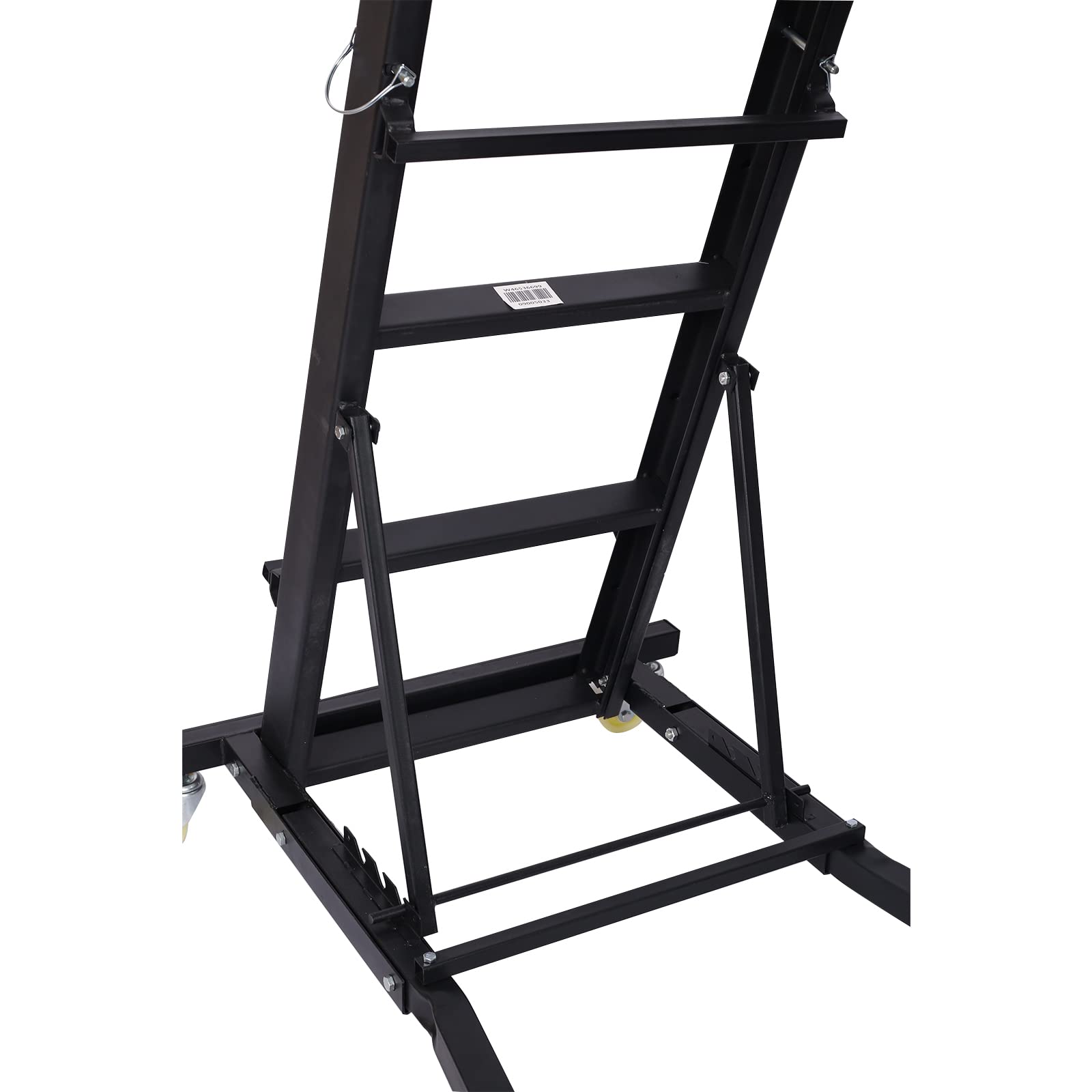 Garvee Foldable Rolling Topside Creeper with 4 Rotating Casters, Max 400lbs Load, Adjustable Angles & Heights, Comfortable Padded Design, Black