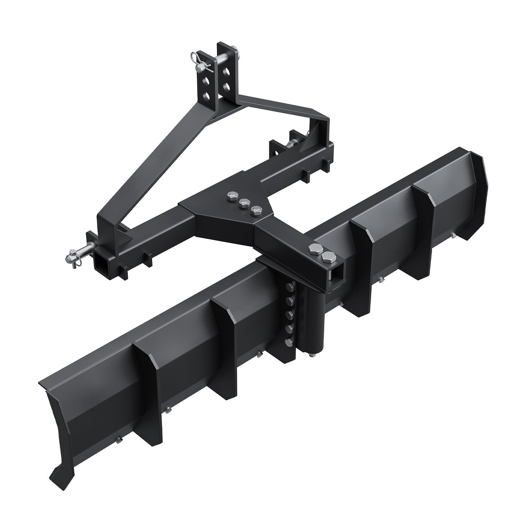 Garvee 52 inch Width 3 Point Rear Grading Blade for Tractor CAT 0 & CAT 1, Rear Grading Blade, Heavy Duty Steel Scraper