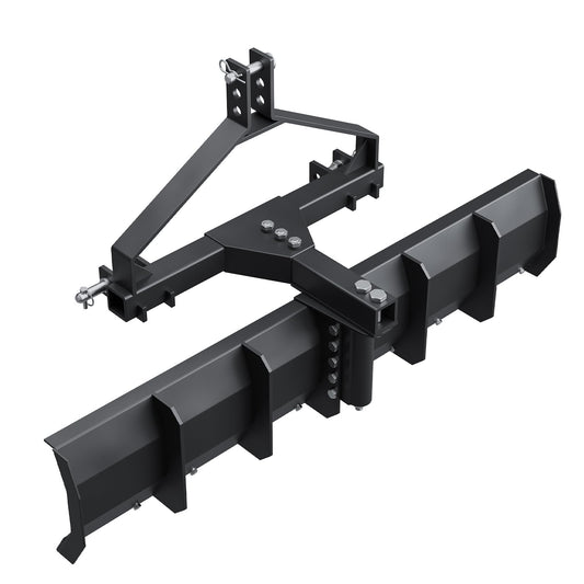 Garvee 52 inch Width 3 Point Rear Grading Blade for Tractor CAT 0 & CAT 1, Rear Grading Blade, Heavy Duty Steel Scraper