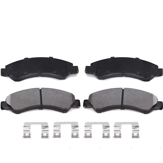 Garvee Brake Pads, 4Pcs Premium Ceramic Rear Disc Brake Pads Set with Steel Hardware Kits Compatible for 2012-2018 F150