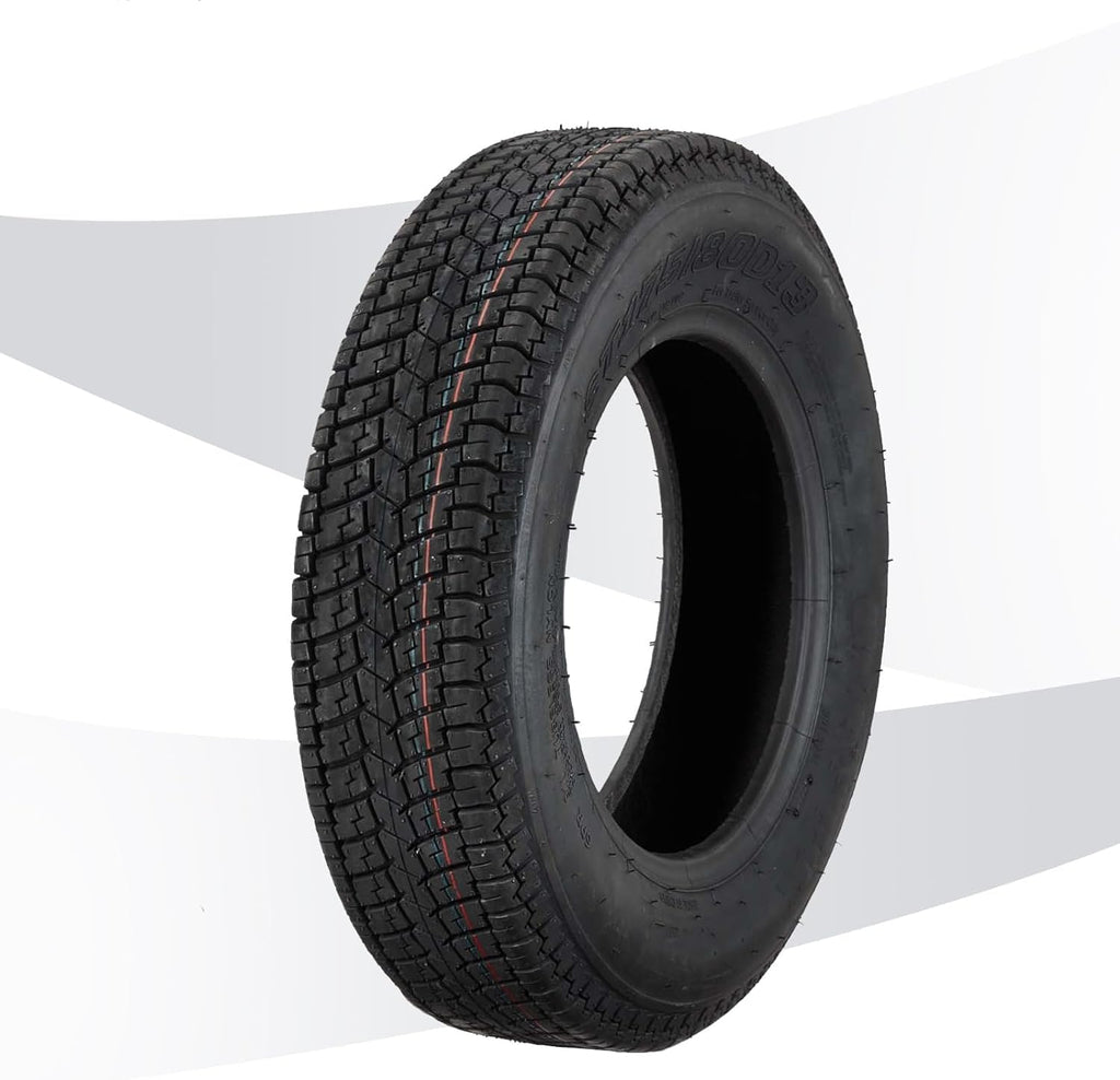 Garvee 2 PCS Trailer Tires, ST175-80D13 175 80 13 6PR Trailer Tires With 13'' Rim, Load Range C 175/80D Premium Trailer Tires For Different Agricultural Terrains Towing