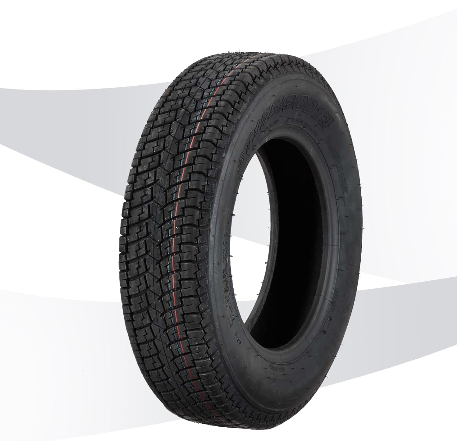 Garvee 2 PCS Trailer Tires, ST175-80D13 175 80 13 6PR Trailer Tires With 13'' Rim, Load Range C 175/80D Premium Trailer Tires For Different Agricultural Terrains Towing