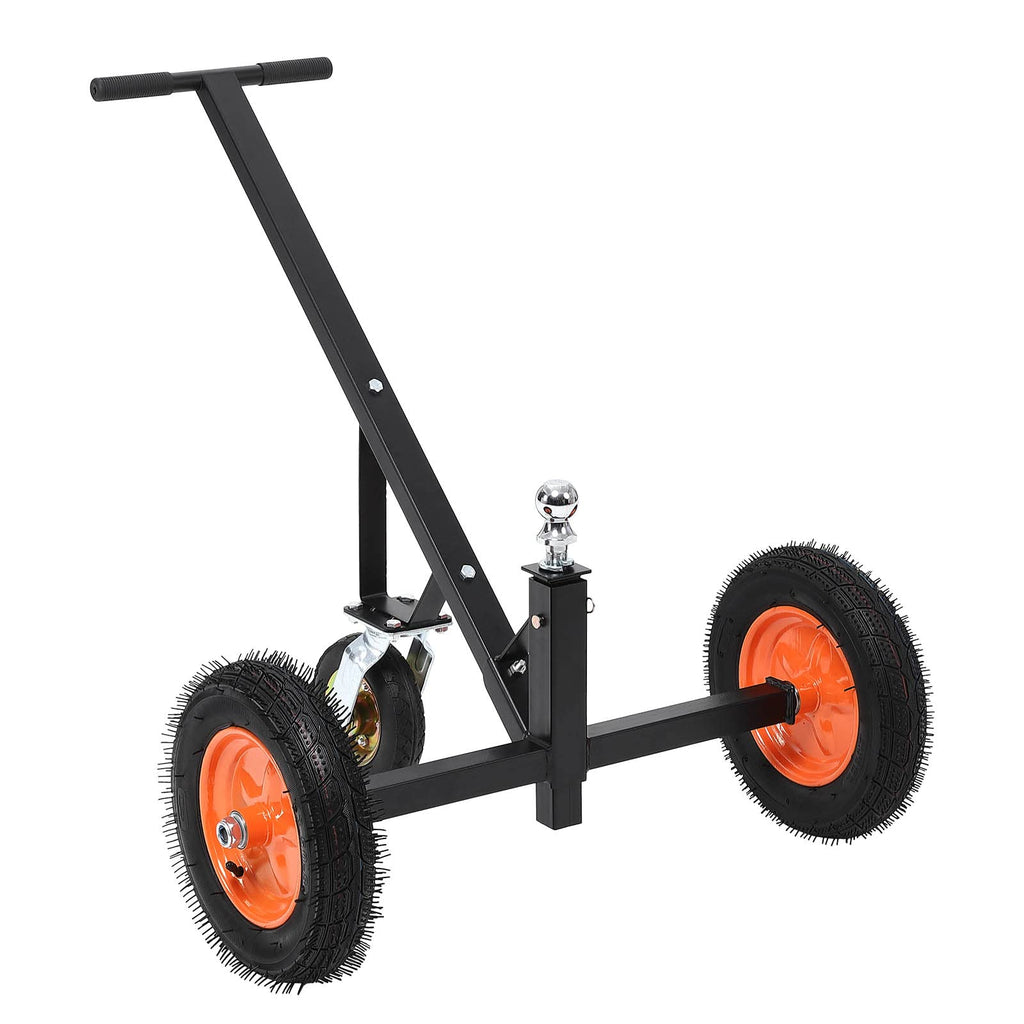 Garvee Adjustable Trailer Dolly, 600lbs Load Capacity, Carbon Steel Trailer Mover with 19'' Height, 16" Pneumatic Tires for Moving Boat Trailers/Utility/RV/Cargo Trailers
