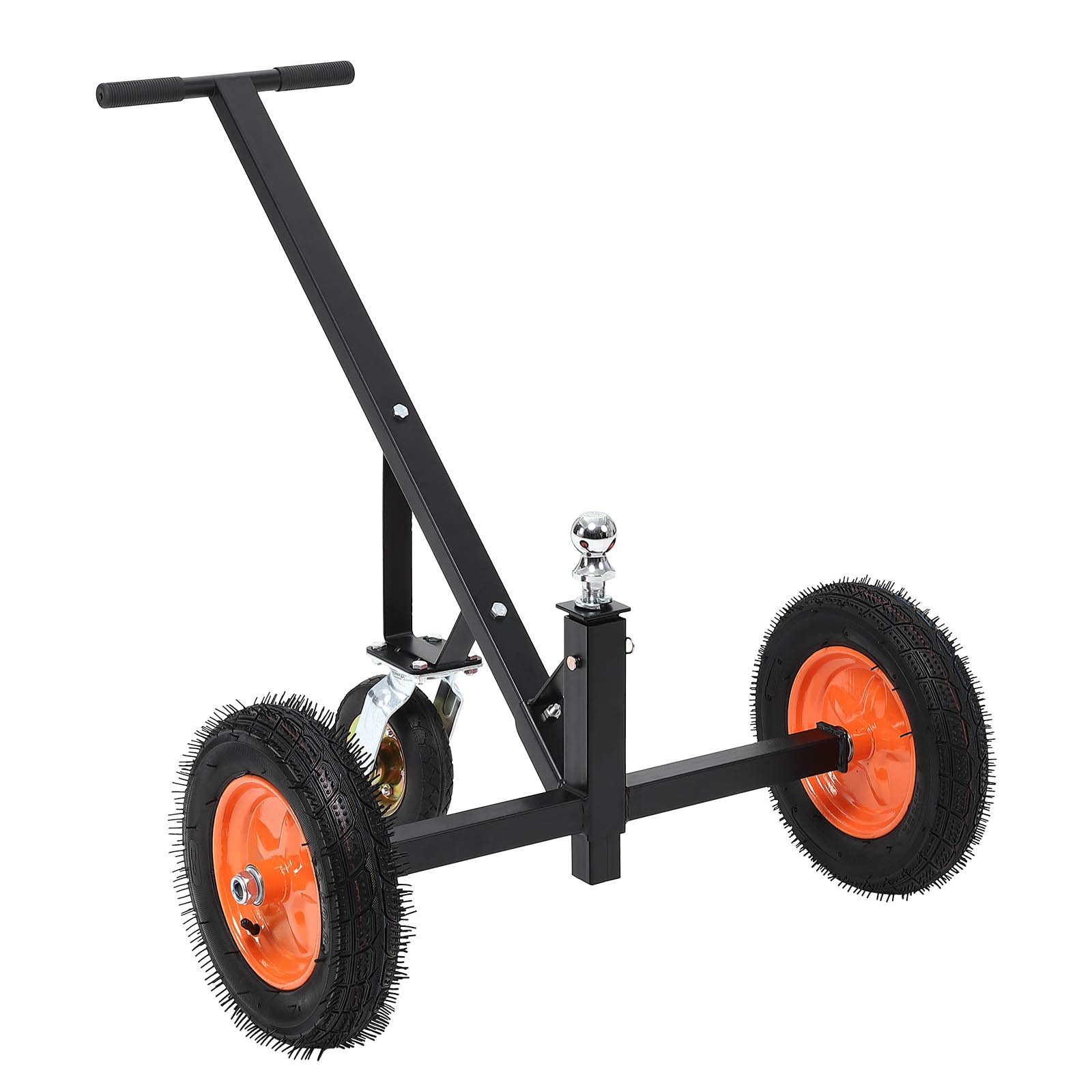 Garvee Adjustable Trailer Dolly, 600lbs Load Capacity, Carbon Steel Trailer Mover with 19'' Height, 16" Pneumatic Tires for Moving Boat Trailers/Utility/RV/Cargo Trailers