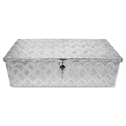Garvee 30 Inch Aluminum Truck Tool Box, Diamond Plate, Rectangle, Silver, With Lock & 2 Keys, Versatile Storage for Pickup, Trailer, ATV