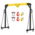 Garvee Adjustable Gantry Crane 1 Ton Capacity Portable Shop Lift Hoist, Adjustable Height 97"-141", Steel, Industrial Use
