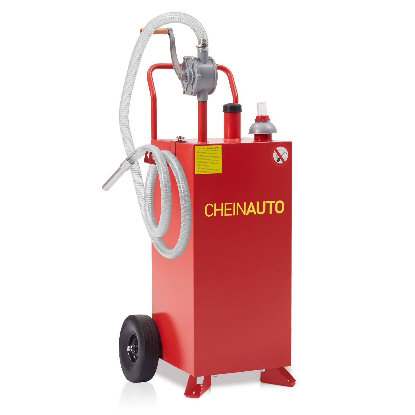 Garvee 30 Gallon Gas Caddy with Pump for Gasoline & Diesel