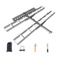 Garvee Ultra-Duty 600LB Motorcycle Hitch Carrier with Anti-Wobble System and Non-Slip Arched Ramp for Dirt Bike Transport, 2" Universal Hitch, Steel Construction
