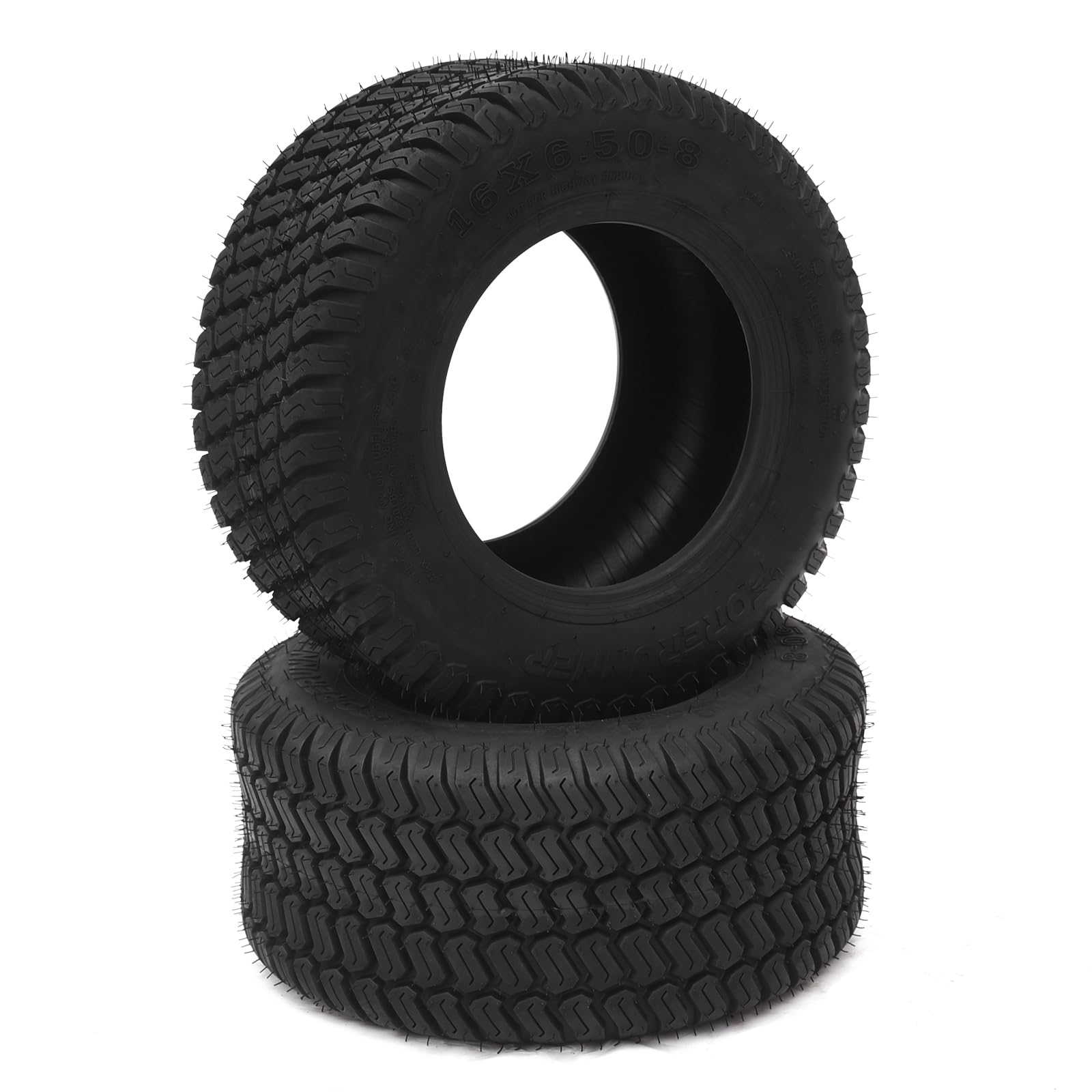 Garvee Lawn Mower Tires 15x6.00-6 4PR Turf Tires for Garden Tractor Riding Mower, Golf Cart Tires Tubeless Set of 2