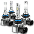 Garvee -9005/HB3 9006/HB4 Headlight Bulbs - 12000 Lumens 6000K Cool White Light, High Beam, Low Beam and Fog Replacement Bulb (Contains 4 Bulbs)