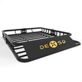 Garvee 46" x 36" Universal Roof Rack Basket, Heavy Duty Cargo Carrier for SUVs, Trucks, Vehicles, 200 Lbs Capacity, Black