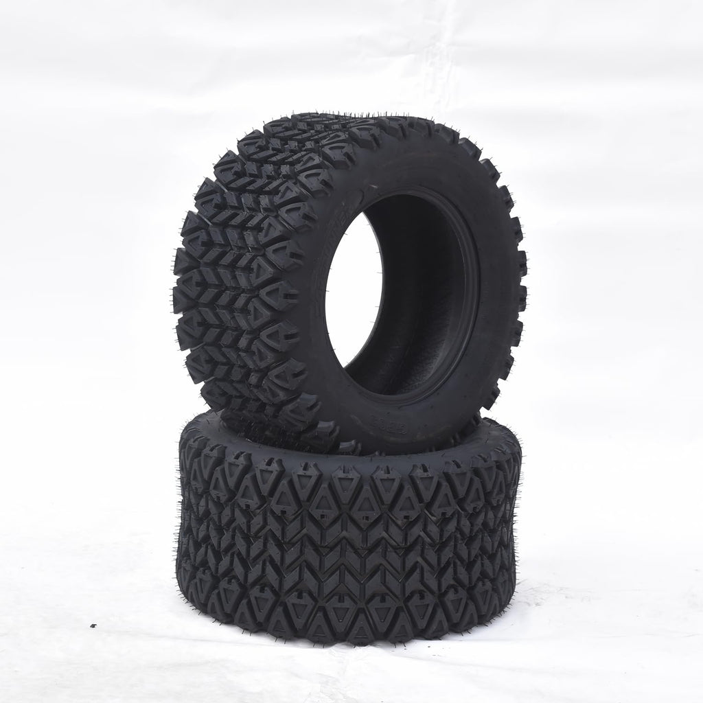 Garvee Lawn Mower Tires Turf Tires 20x8.00-8 4PR for Golf Cart Tires, Garden Tractor Riding Mower Tubeless Set of 2 - 23x10.50-12-4PR TL GF03