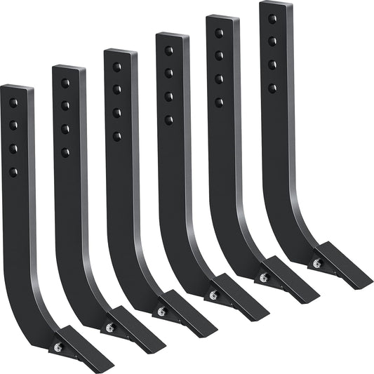 Garvee 6 PCS - Garvee Tractor Box Blade 16" Ripper Shanks Heavy-Duty Steel Digging Plowing