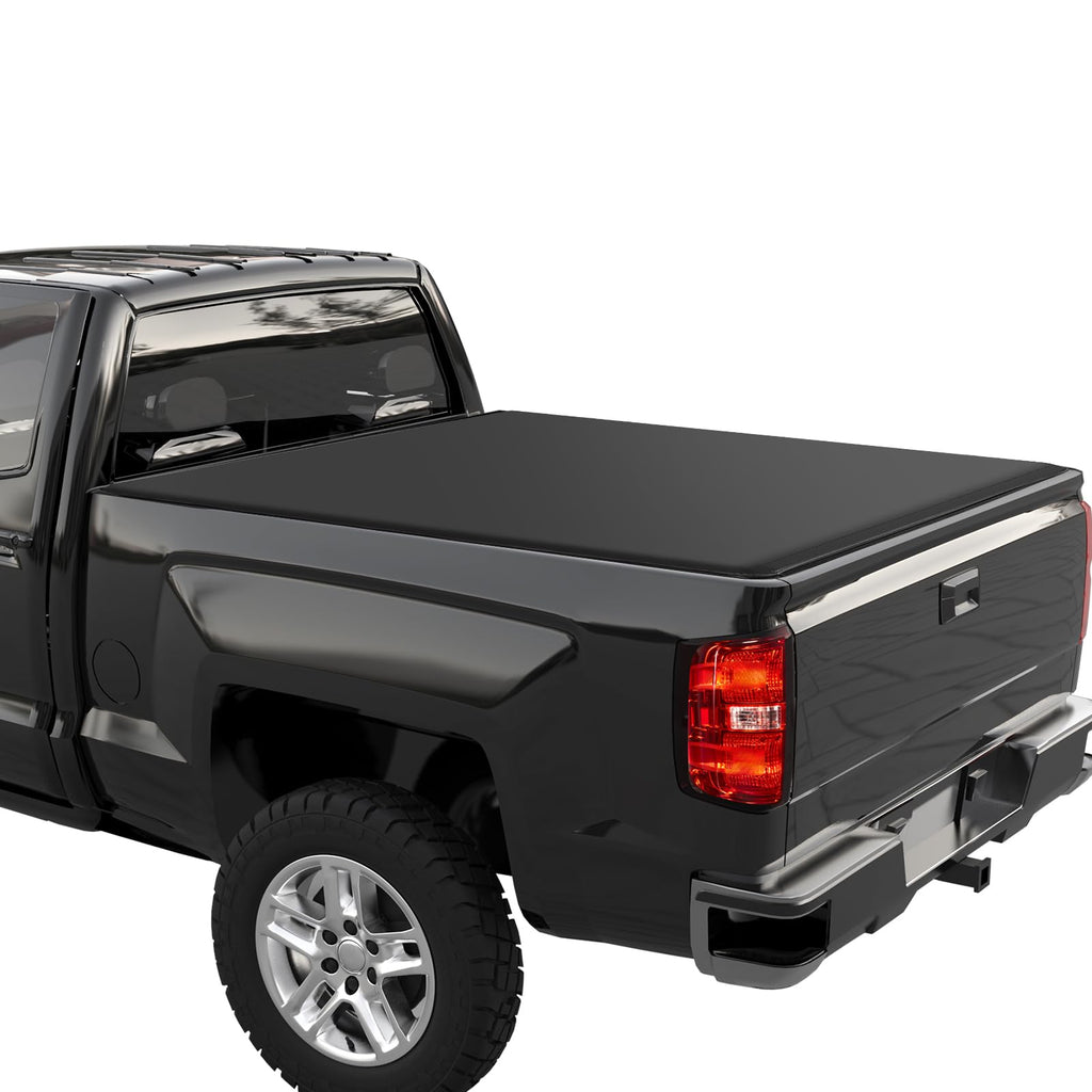 Garvee 6.6ft Roll-Up Soft Tonneau for 14-18 Silverado 1500