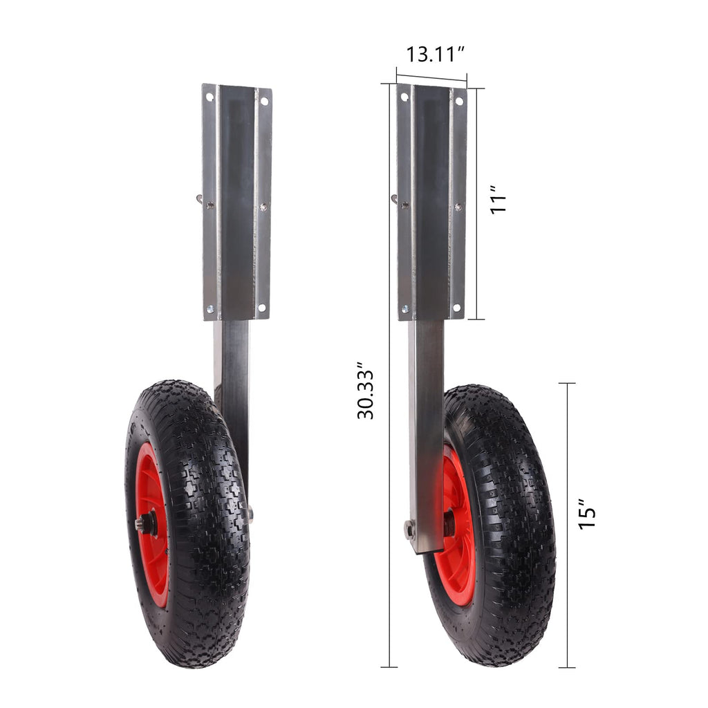 Garvee 600LBS 15 Inch Boat Launching Wheels Set, Easy Smooth Launch