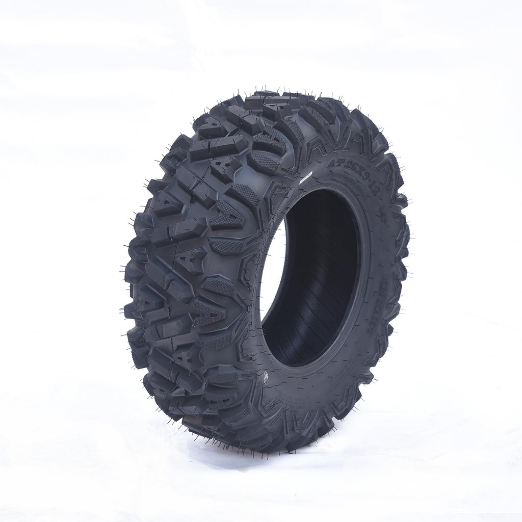 Garvee AT26x9-12-6PR TL KNIGHT Set of 2 ATV Trail Tires 6PR Knobby Sport Tires, Tubeless - AT26x9-12-6PR TL KNIGHT