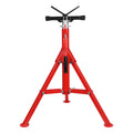 Garvee Heavy-Duty Pipe Jack Stand, 28 -52 Inch Adjustable Folding Pipe Stand, Ideal for Welding, Automotive, and Construction Projects - 2500 Lbs (Red)