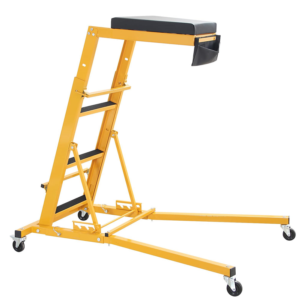 Garvee Automotive Engine Creeper, Engine Creeper with Adjustable Height 48" to 66"，400 LBS Engine Creeper, 4 Swivel Caster Wheels, Auto Repair and Maintenance - Yellow