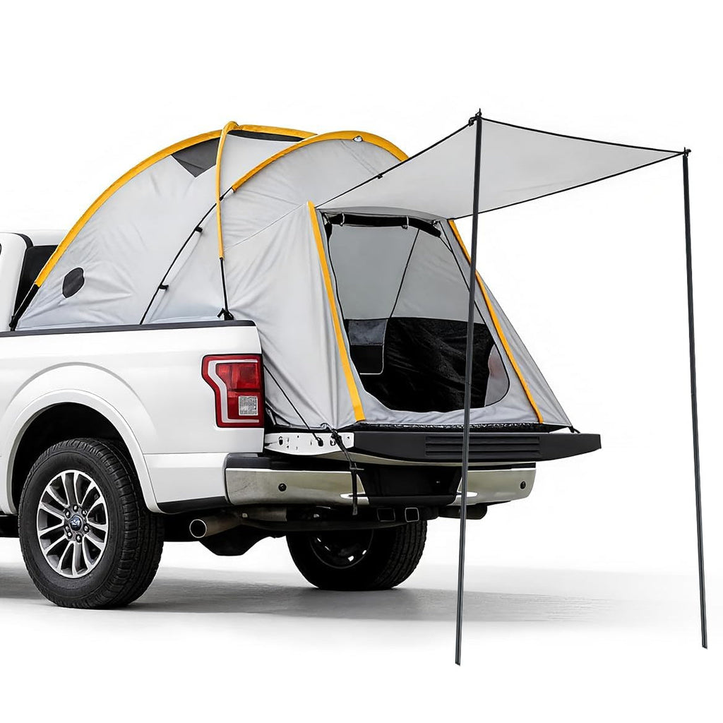Garvee Pickup Truck Tent with Awning Shade Waterproof Oxford for 5.5-6.3 FT Truck Bed Camping Travel Outdoor Activities