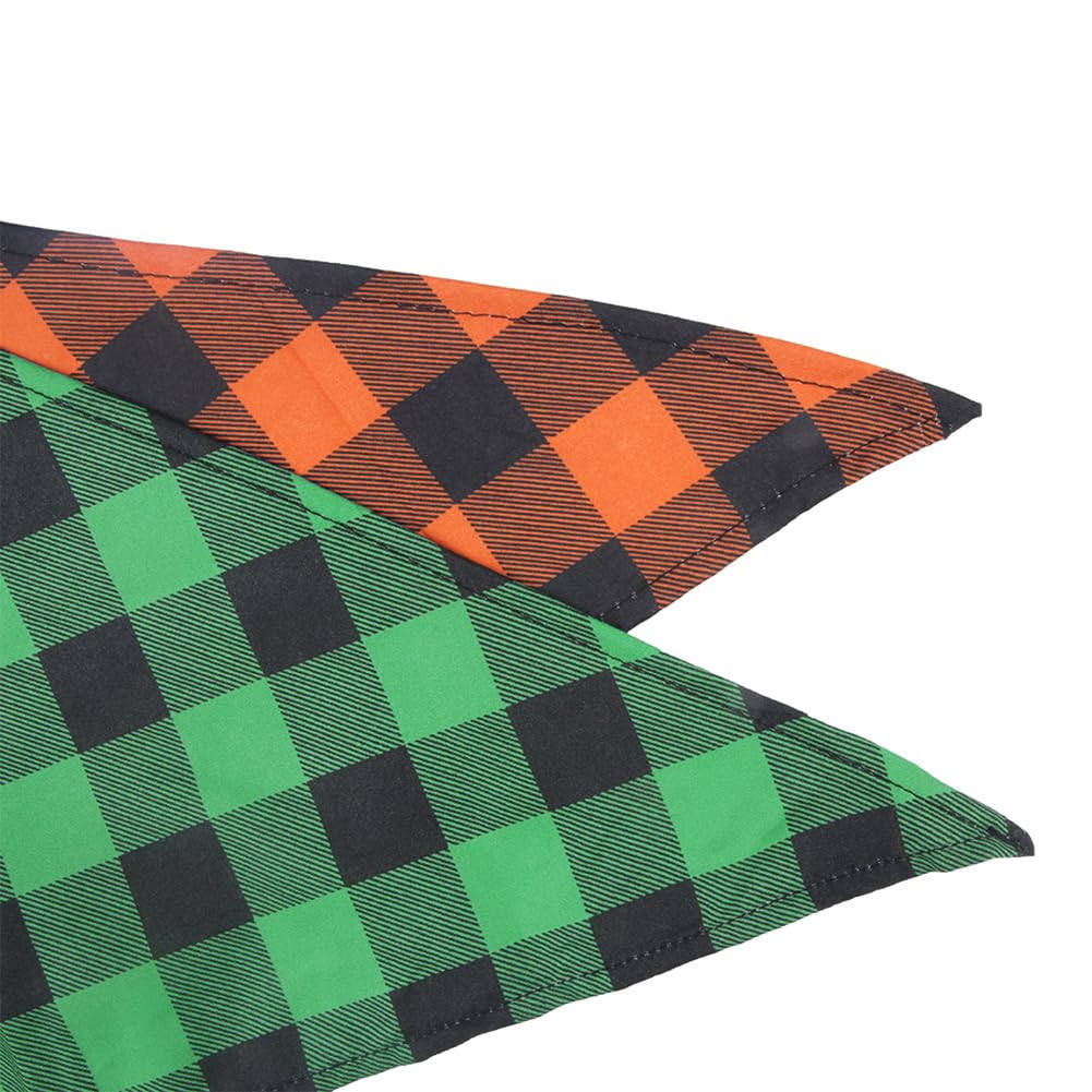 Garvee Pet Christmas Saliva Towel Triangle Bibs Plaid Pattern Puppy Costume Decorations for Small Medium Large Dogs Cats No. 9 Suit One Size fits All