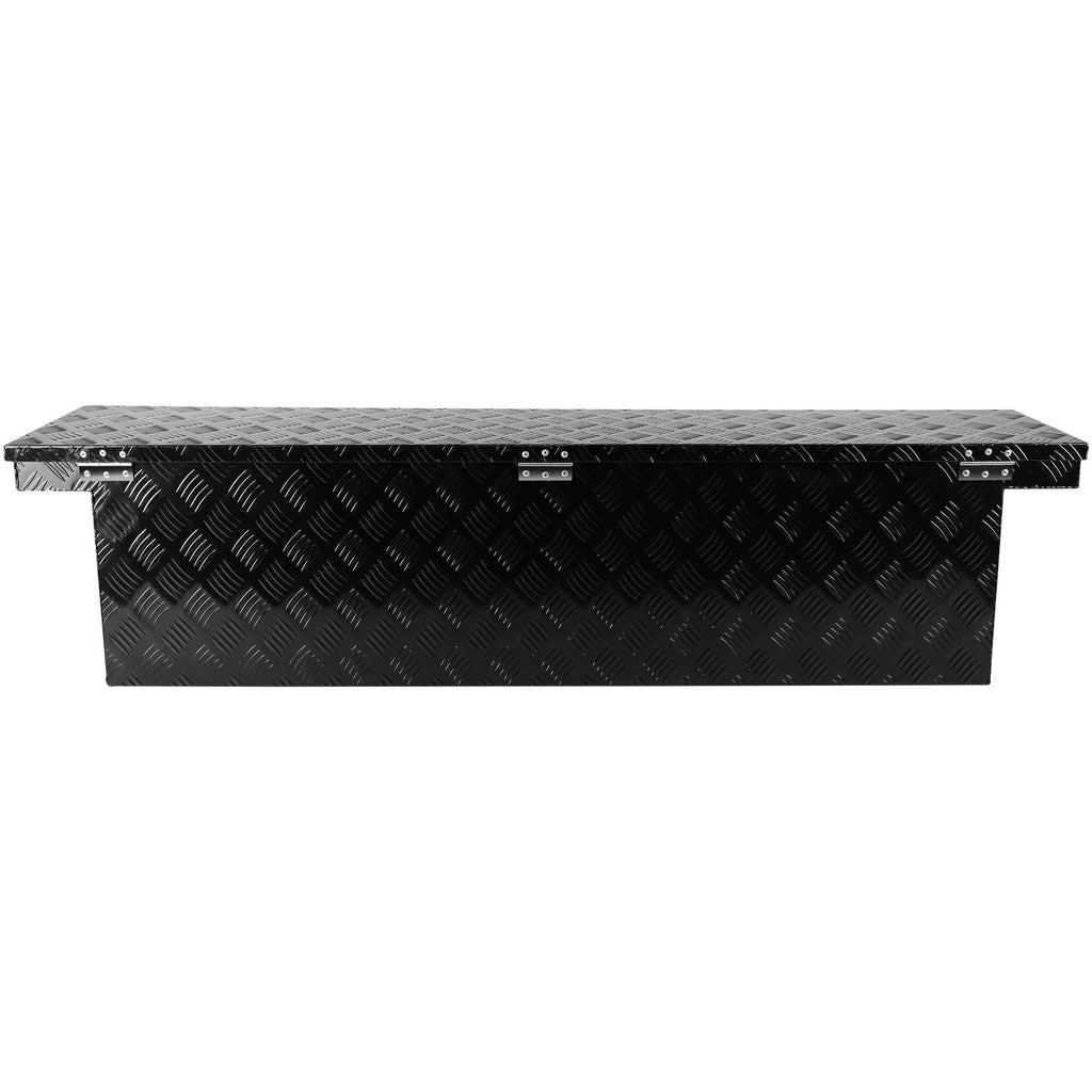 Garvee 60 Inch Heavy Duty Aluminum Stripes Plated Tool Box Waterproof Storage Toolbox with Lock for RV ATV Trailer Truck 60.2 Inches