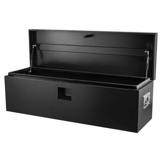 Garvee 30X15 Inch Heavy Duty Truck Tool Box with Dual Hydraulic Levers for Pickup Bed, Garage & Workshop, Black