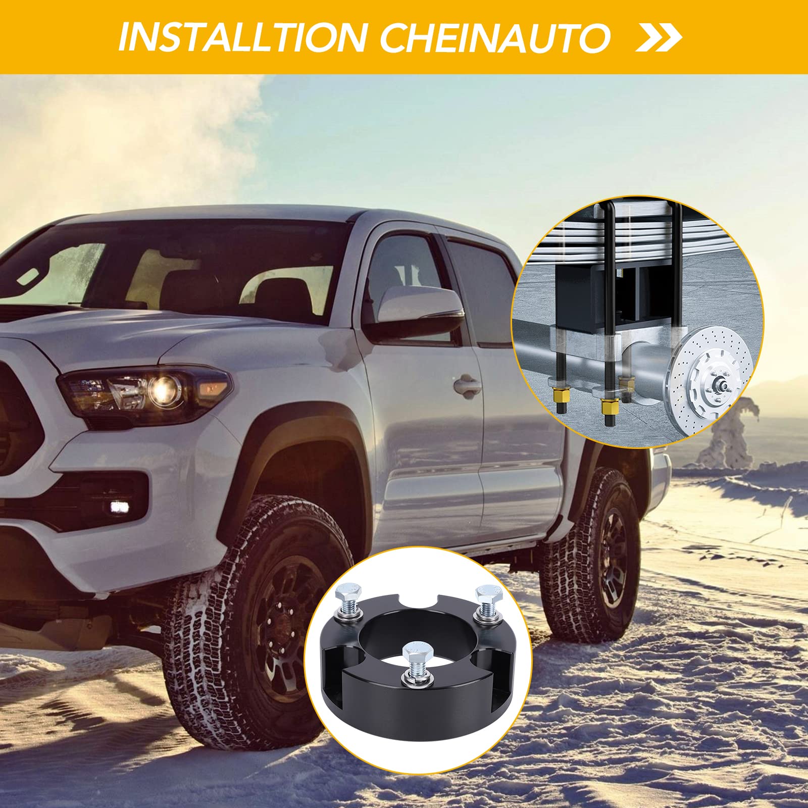Garvee Front 3.0 inch+Rear 2.0 inch Leveling Kits for 05-22 Tacoma