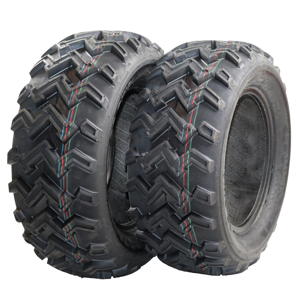 Garvee Set of 2 ATV UTV Tires 24X8-12, 4PR All Terrain 24x8x12 ATV UTV Off-Road Tires, Max Load 265 Lbs each Tire, Tubeless QD-115