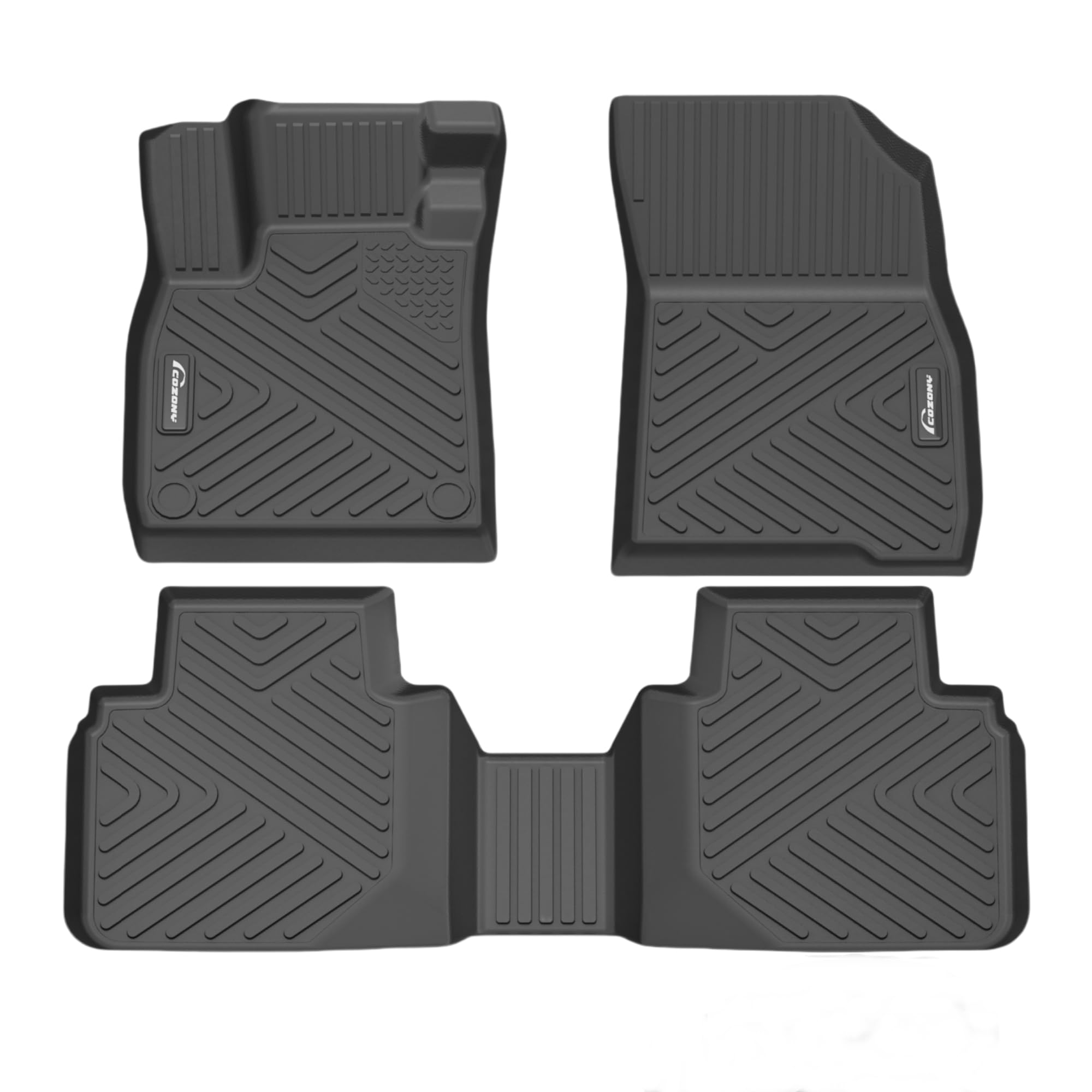 Garvee Custom Fit Floor Mats Compatible with 2023-2024 Honda Accord (Include Hybrid) Black TPE All-Weather Car Floor Liners Front & Rear Row Set