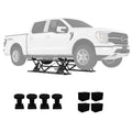 Garvee Portable Car Lift - 7,000 lbs Heavy-Duty Carbon Steel Auto Lift Jack for Trucks and SUVs, Adjustable Height 6.26"-27" with Safety Locks and Extension Plates