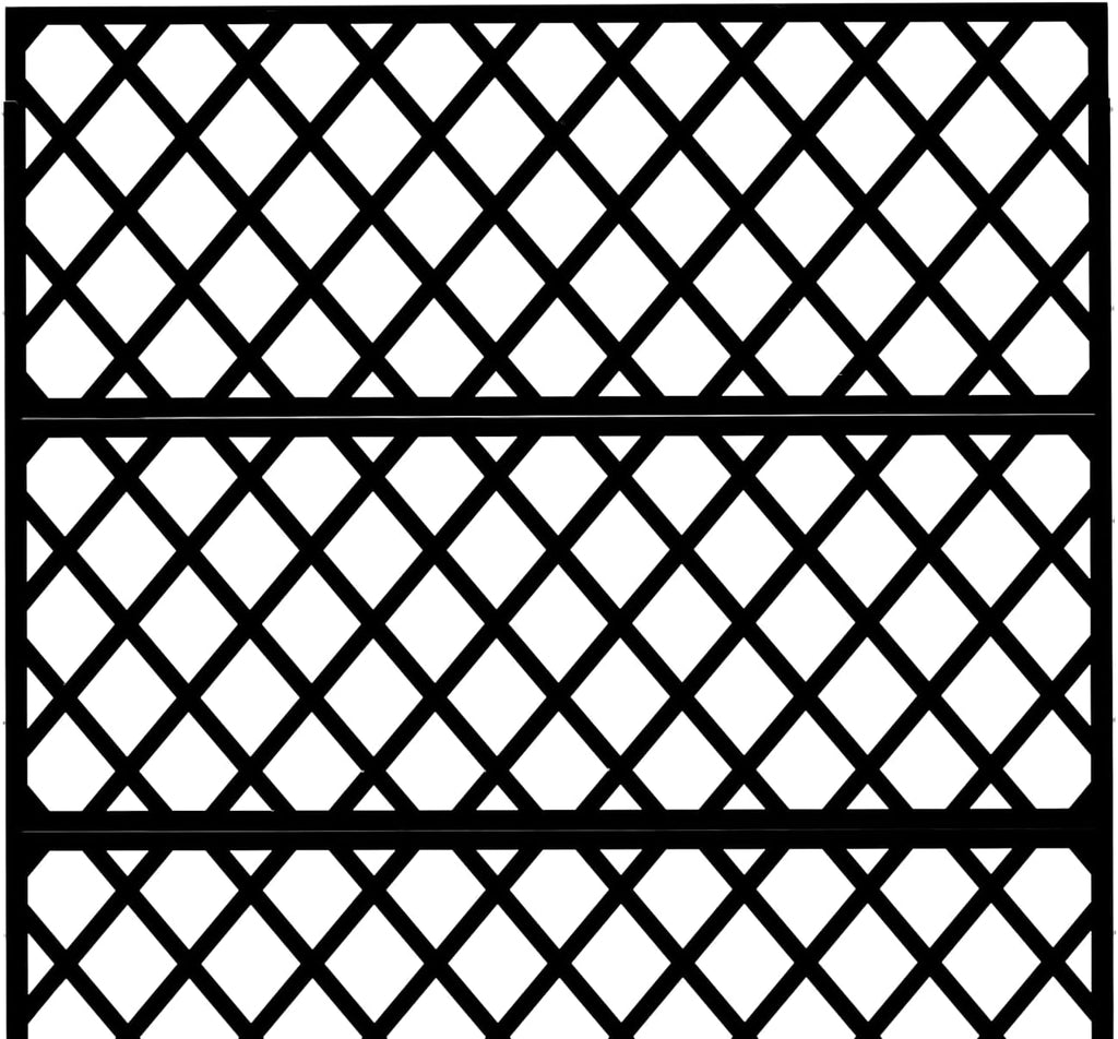 Garvee Galvanized Steel Raised Garden Bed with Trellis, Privacy Screen, Lockable Casters, Drainage Holes, Slim Profile for Patio & Deck