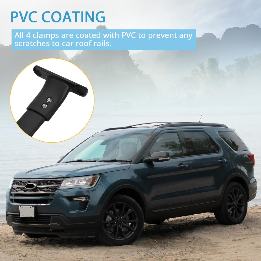 Garvee Roof Rack Cross Bar Fit for 2016-2019 Ford Explorer, Alloy Steel