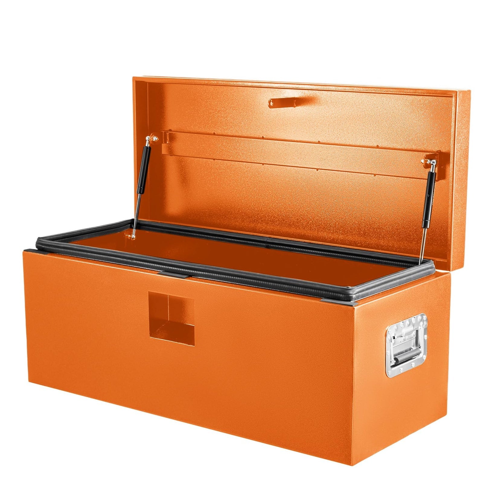 Garvee 30"x15"x15" Black Steel Truck Bed Tool Box, Trailer Tongue Storage Organizer Chest, for Truck Bed, RV, Trailer, Orange