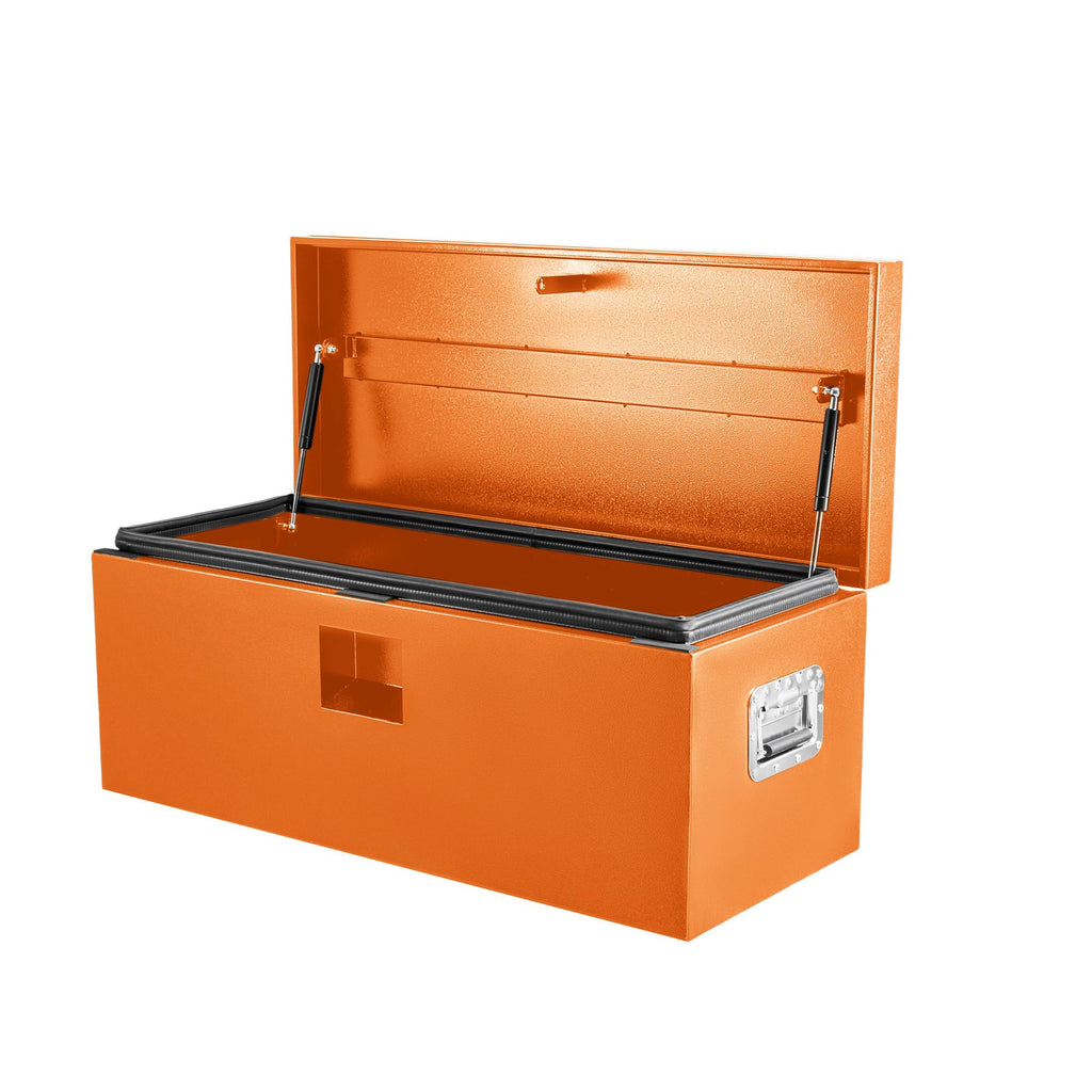 Garvee 24"x15"x15" Steel Truck Bed Tool Box, Trailer Tongue Storage Organizer Chest, for Truck Bed, RV, Trailer, Orange