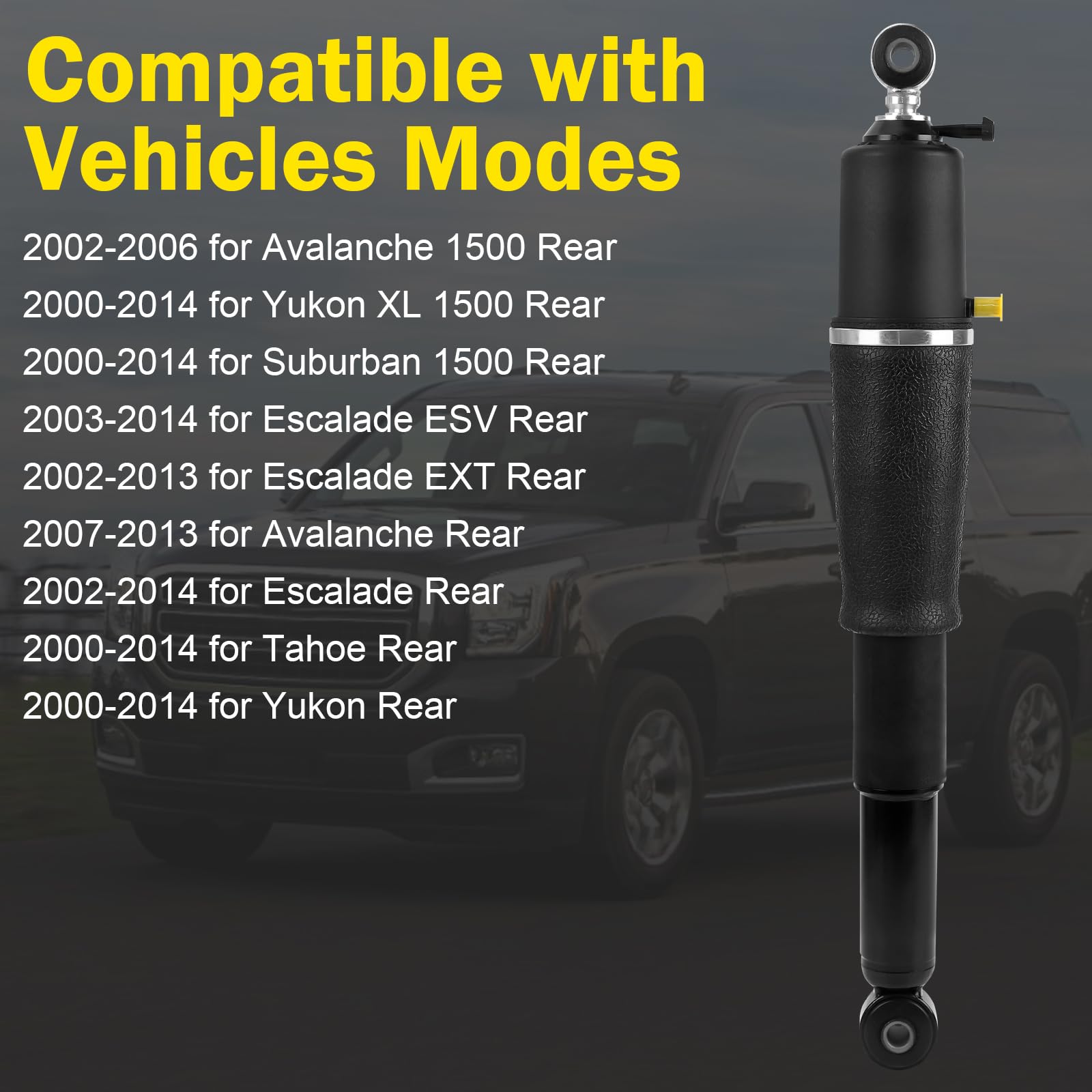Garvee Rear Air Shocks Suspension for Escalade/Tahoe/Suburban 1500