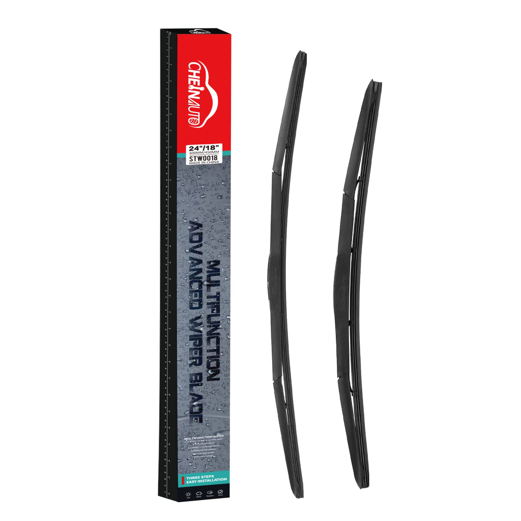 Garvee Windshield Wipers - 24" / 19" Wiper Blades OEM Quality Premium All-Seasons Stable & Quiet for Front Automotive Windshield (Set of 2)
